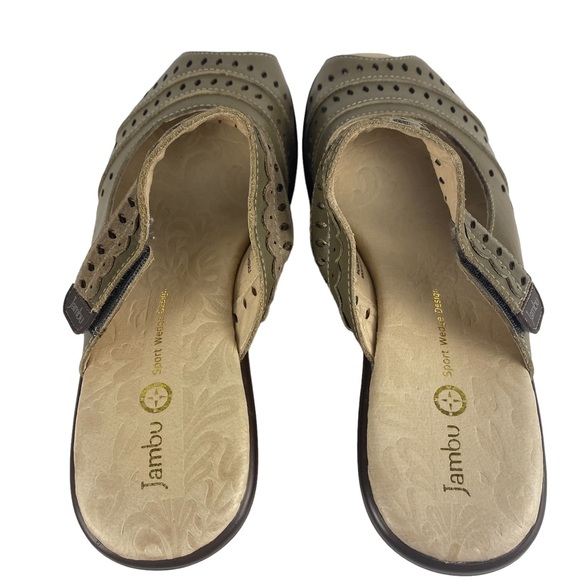 Jambu Women’s Touring Too Leather Open Toe Sport Wedge Sandals - Size 7.5 - Picture 5 of 11